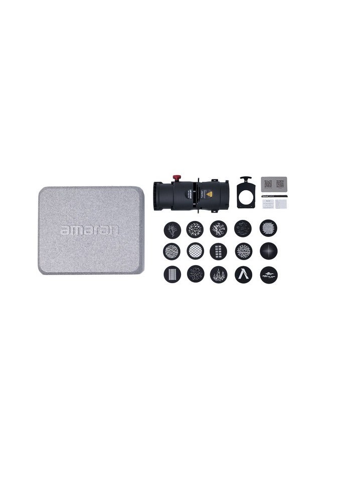 Amaran Spotlight SE 36° Lens Kit – Wide-Angle Projection Lens for Amaran LED Lights, Soft Beam Control with Sharp Edges, Ideal for Cinematic Lighting, Photography & Creative Setups
