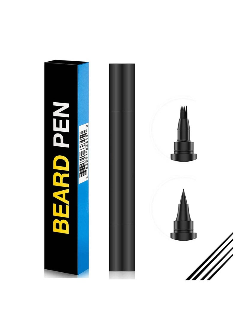 Generic Waterproof Double Headed Beard Filling Pen Set Black  - Image 1