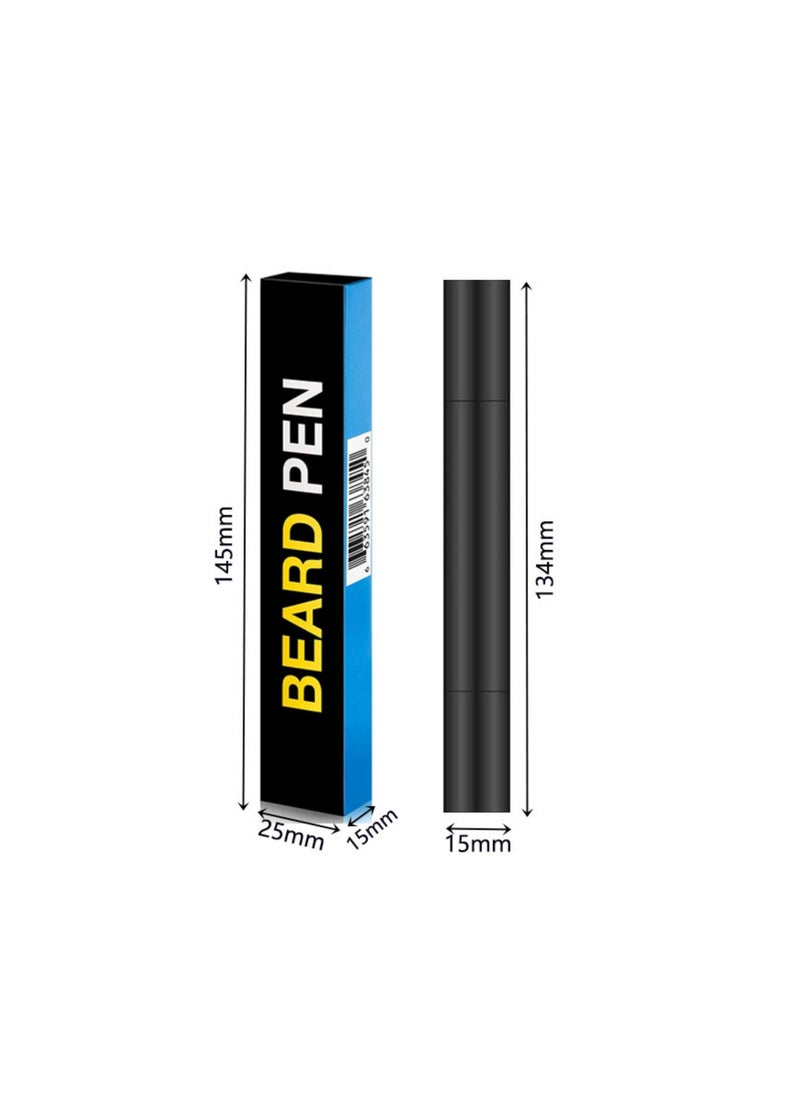 Generic - Waterproof Double Headed Beard Filling Pen Set Black - Image 1