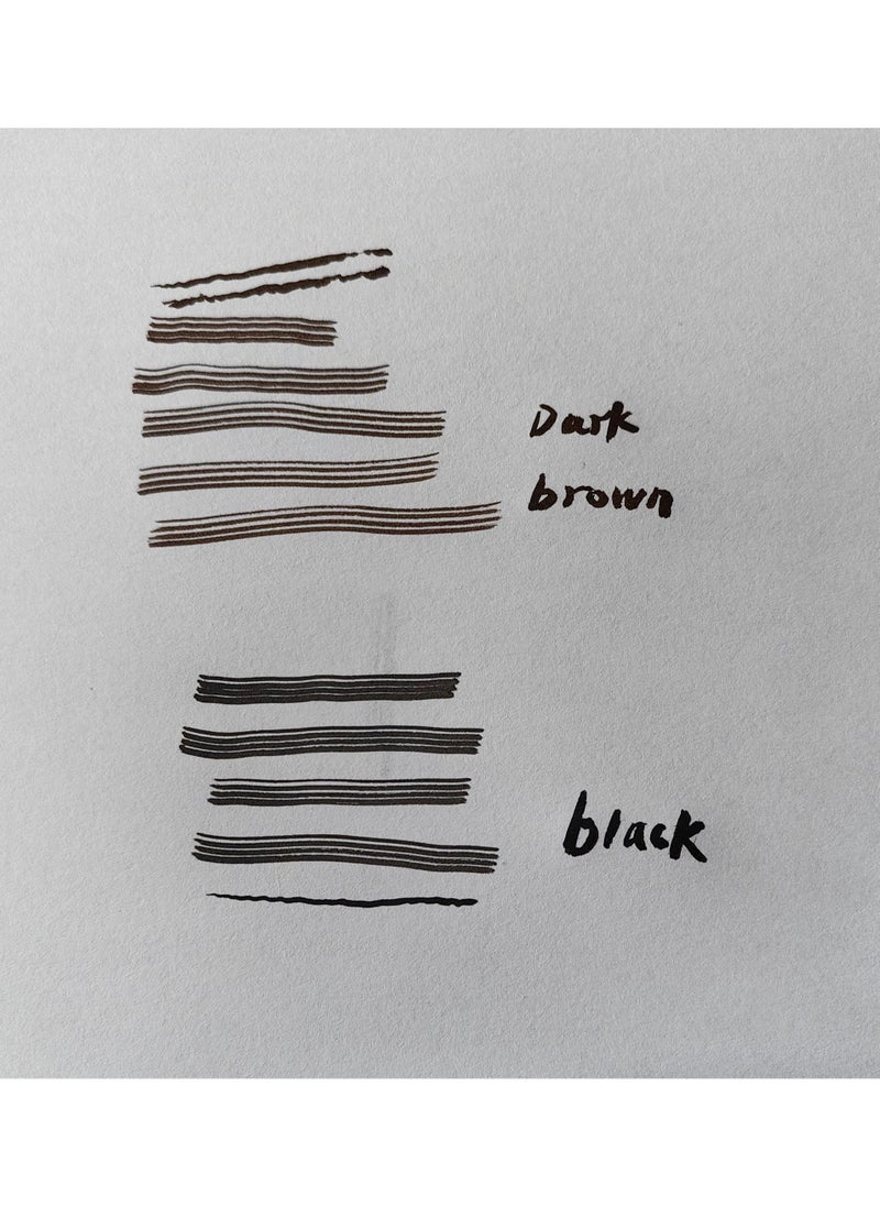 Generic - Waterproof Double Headed Beard Filling Pen Set Black - Image 1