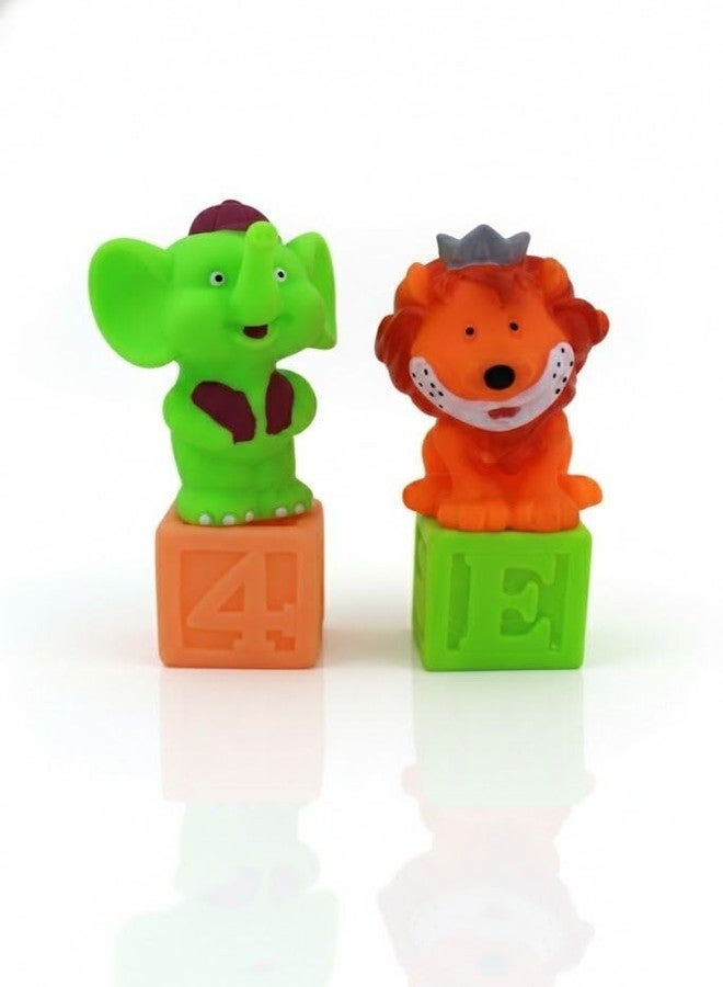 Bigwheels 4 Pc Baby Animals & Blocks Toy SC141 ChuChu Sound with BPA Free NonToxic for Kid - Image 1