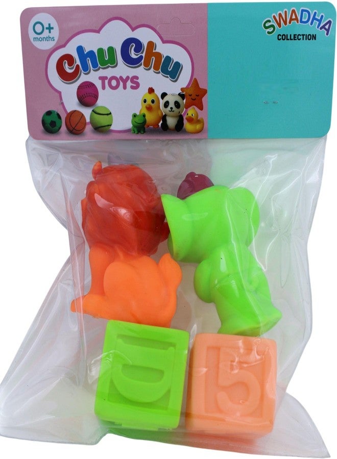 Bigwheels 4 Pc Baby Animals & Blocks Toy SC141 ChuChu Sound with BPA Free NonToxic for Kid - Image 5