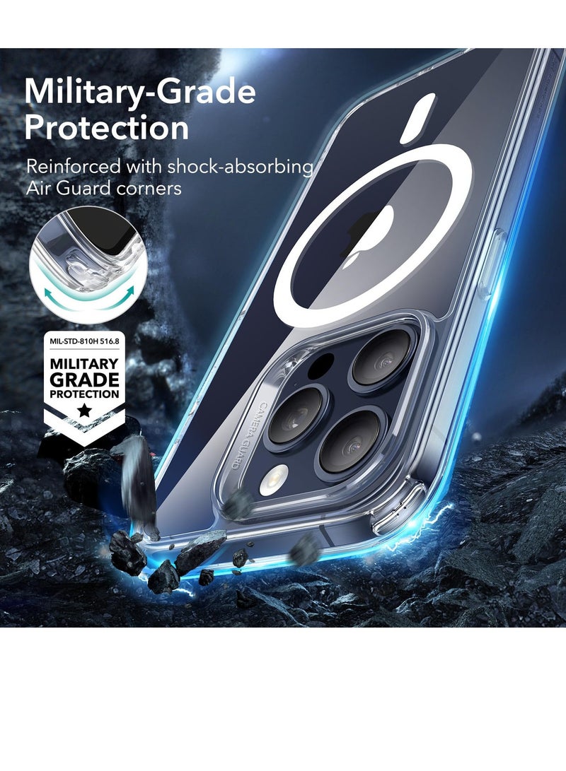 SOKAD iPhone 15 Pro Case, MagSafe Compatible, Drop Protection, Anti-yellowing, Anti-scratch Back, Magnetic Case for iPhone 15 Pro, Classic Series, Clear - Image 4