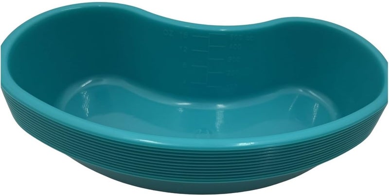 Comfort Axis وعاء بلاستيكي على شكل كلى للقيء مع تدريجات، 16 أونصة، 12 عبوة، تركواز - Image 5
