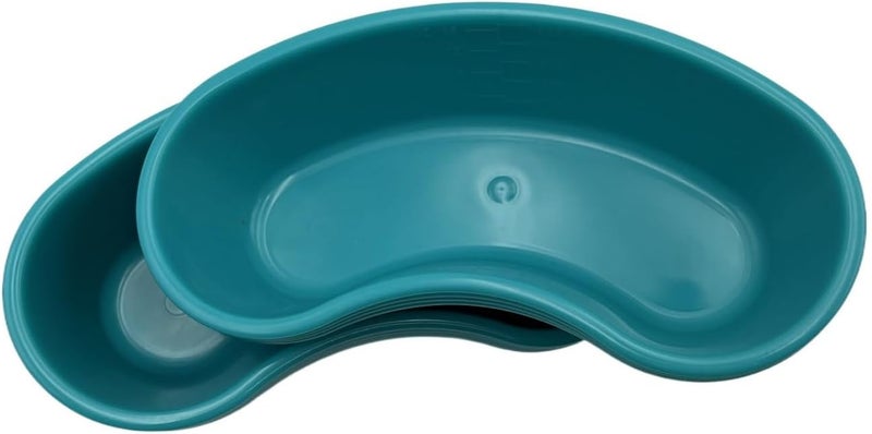 Comfort Axis وعاء بلاستيكي على شكل كلى للقيء مع تدريجات، 16 أونصة، 12 عبوة، تركواز - Image 4