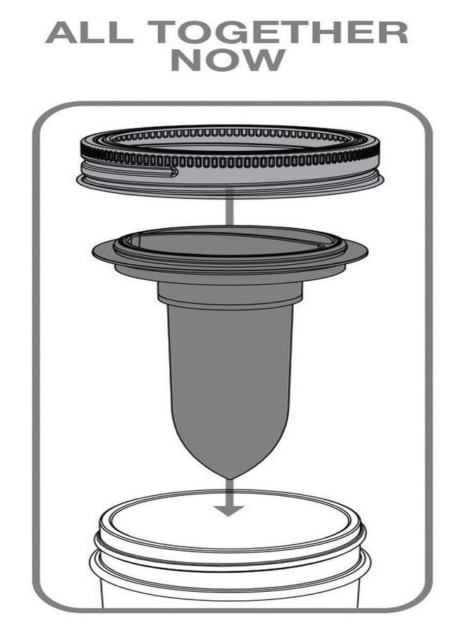 Jarware Salt and Pepper Shaker for Regular Mouth Mason Jars, Grey - Image 5