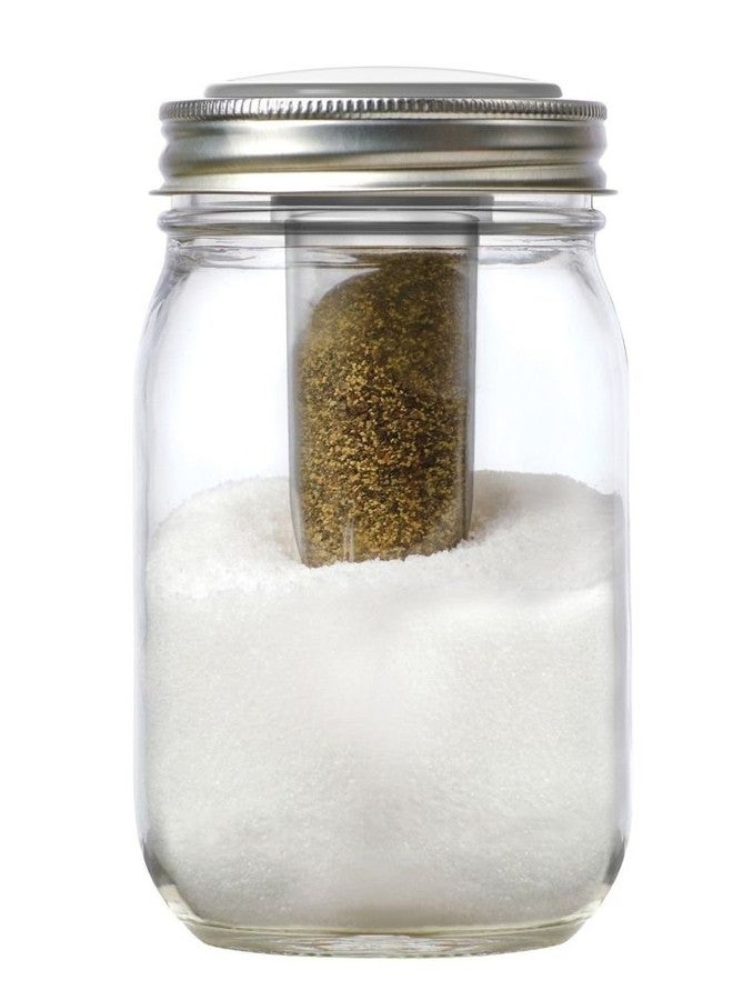 Jarware Salt and Pepper Shaker for Regular Mouth Mason Jars, Grey - Image 2