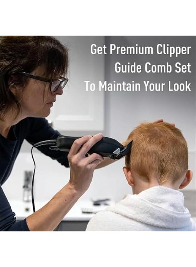 BWSJ Hair Clipper Guards Set of 8 Attachments for Professional Hair Clippers with Metal Clip Cutting Combs from 116 Inch to 1 Inch Fits Most Hair Clippers Trimmer - Image 3