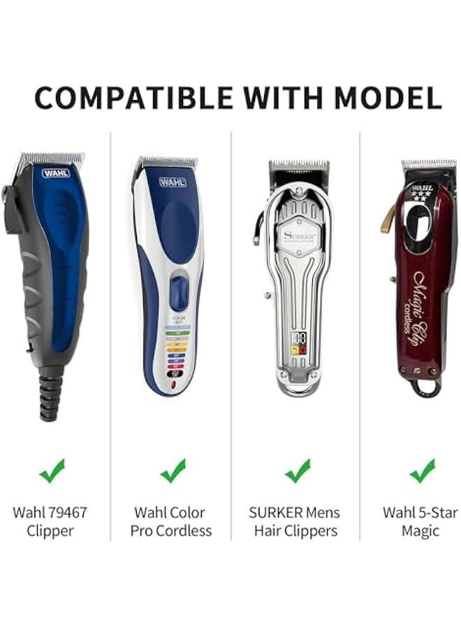 BWSJ Hair Clipper Guards Set of 8 Attachments for Professional Hair Clippers with Metal Clip Cutting Combs from 116 Inch to 1 Inch Fits Most Hair Clippers Trimmer - Image 4