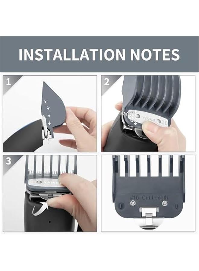 BWSJ Hair Clipper Guards Set of 8 Attachments for Professional Hair Clippers with Metal Clip Cutting Combs from 116 Inch to 1 Inch Fits Most Hair Clippers Trimmer - Image 5