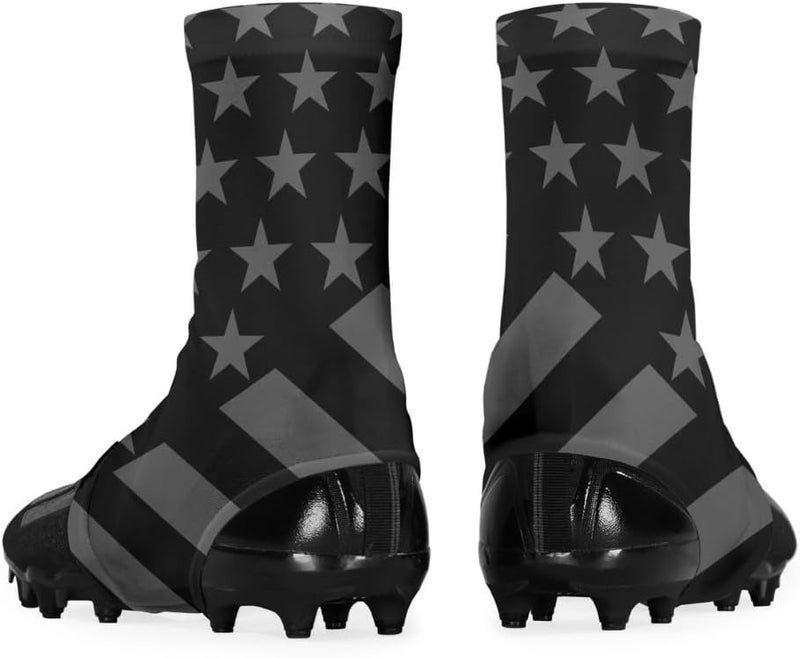 SLEEFS Spats/Football Cleat Covers [1 Pair - American Flag] - Laces Covers/Wraps for Football, Baseball, Soccer, and Field Hockey - Youth and Adult Sizes for Men, Boys and Girls - Image 1
