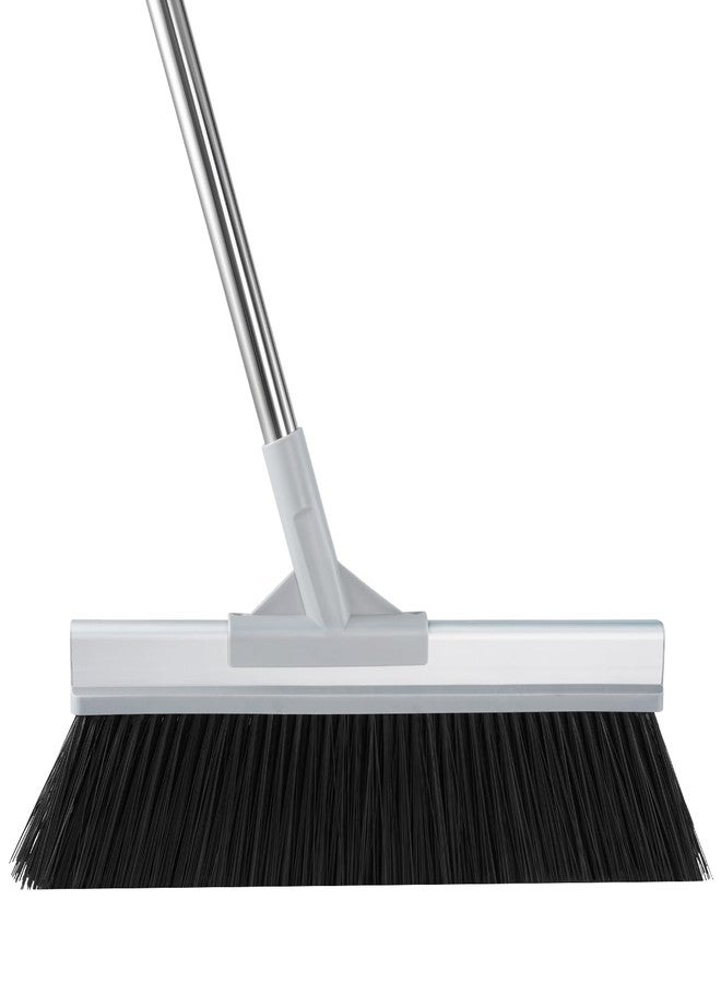 Keyloland 18" Extra Wide Heavy Duty Broom, Aluminum Reinforced Commercial Broom for Driveway and Garage, 60" Adjustable Handle, 29% More Sweeping Area for Concrete, Patios, Decks, Workshops - Image 1