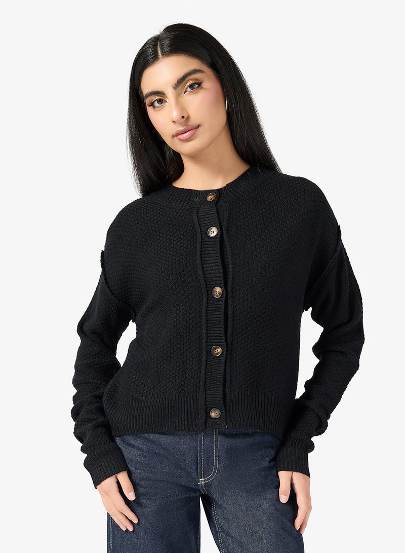 ELLA Button Down Knit Cardigan - Image 1