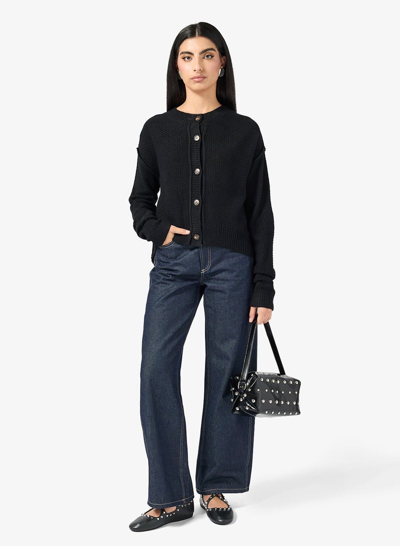 ELLA Button Down Knit Cardigan - Image 4