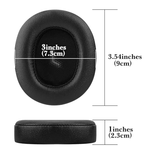 Linkidea Replacement Ear Pads for JBL E55BT Headphones Ear Cushions (Protein Leather/Black) - Image 4