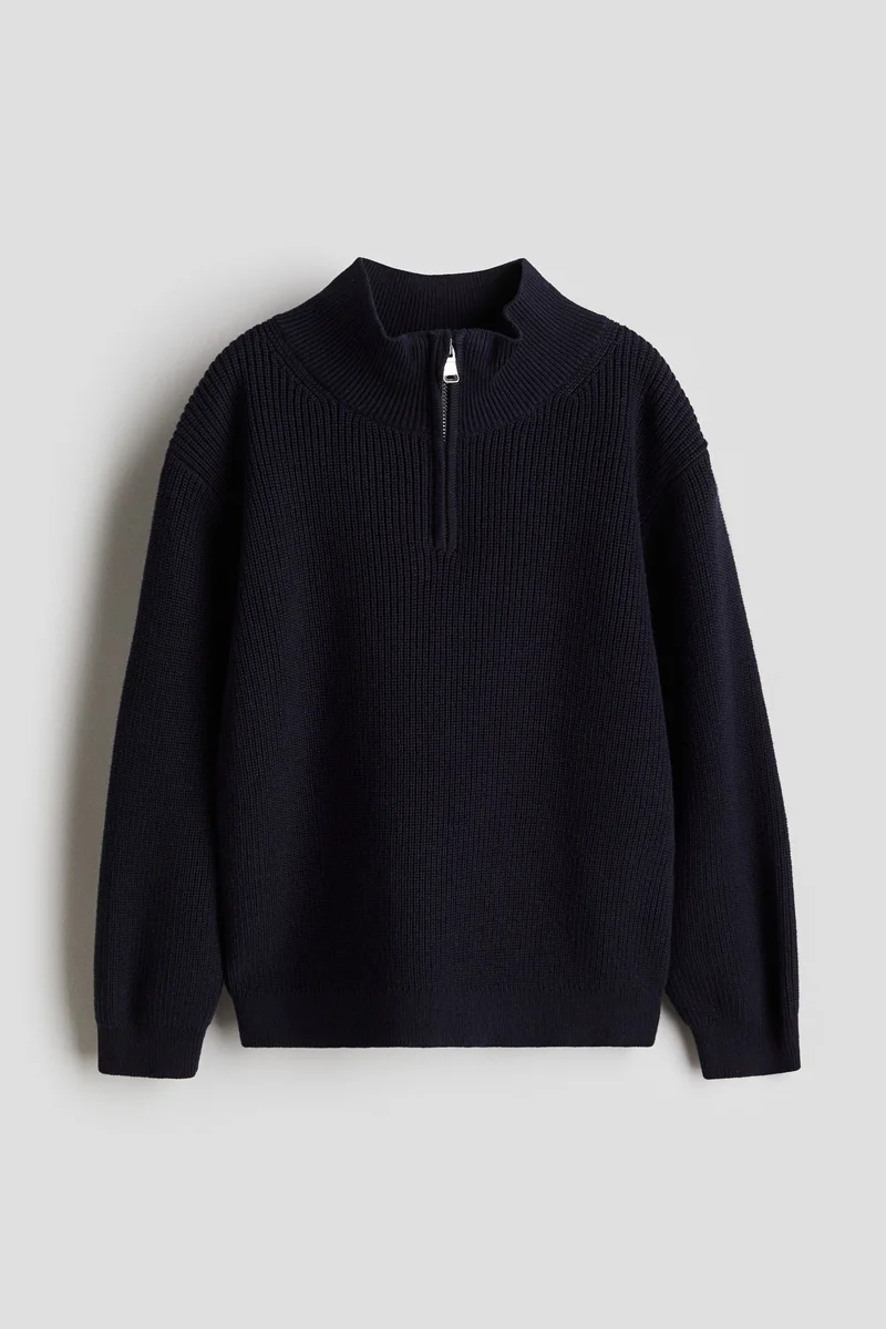 H&M Zip-top cotton jumper