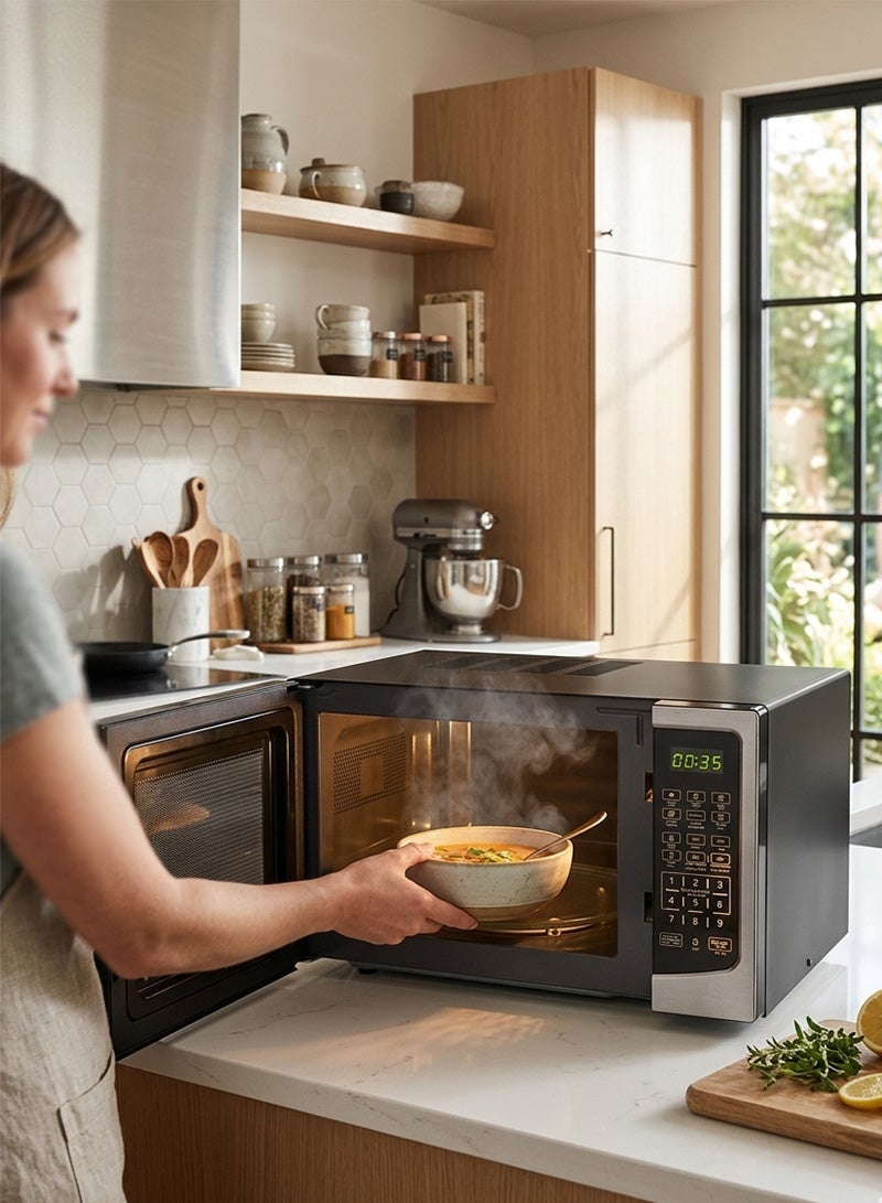 FUJIKA Digital Microwave Oven with Grill - 43 Liters - 1000 Watt - Black - FJK-M43LDB - Image 3