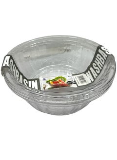 YOLO Clear Plastic Serving Bowls, 3 Liters Set of 3 Packs - Round Disposable Large Plastic Bowl, Punch, Party, Chip Bowl Containers - for Candy, Salads, Parties, & Serving Food - Salad Bowl Dish for Eating  - Image 3