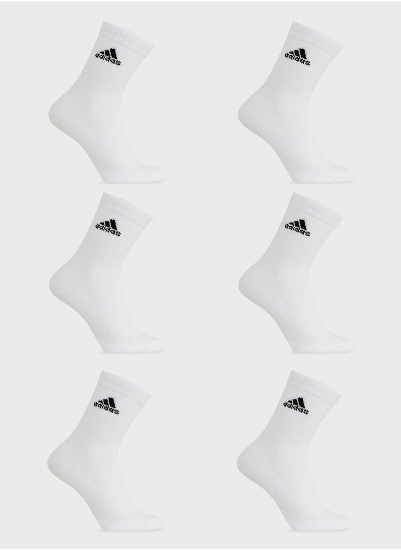 Adidas - 6 Pair Crew Socks - Image 1