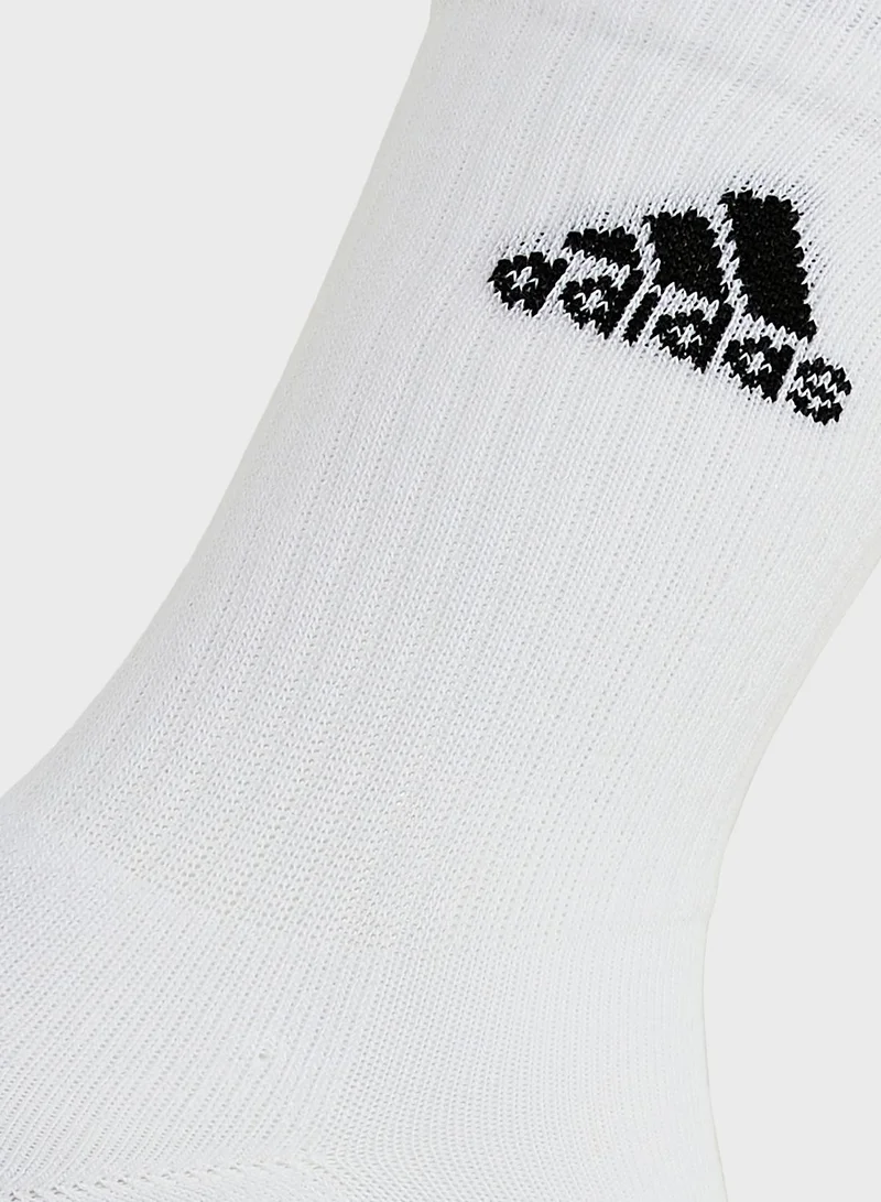 adidas مجموعة جوارب برقبة مرتفعة مكونة من 6 ازوج