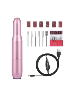 Portable Professional Nail Art Electric Nail Drill with 6 Bits and Sanding Belt