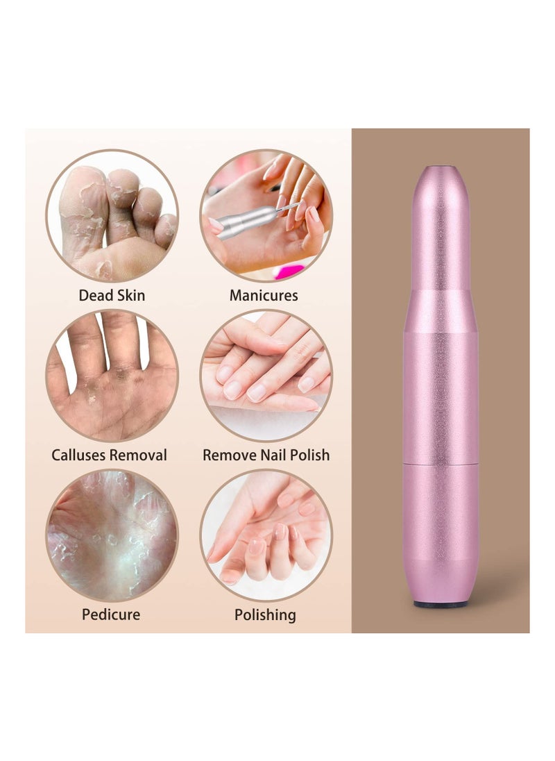 Arabest - Portable Professional Nail Art Electric Nail Drill with 6 Bits and Sanding Belt - Image 1
