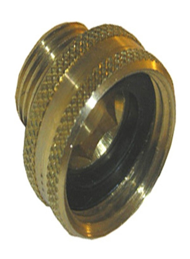 محول نحاسي LASCO 15-1701، وصلة خرطوم حديقة أنثوية ¾ بوصة إلى وصلة أنبوب ذكر ½ بوصة