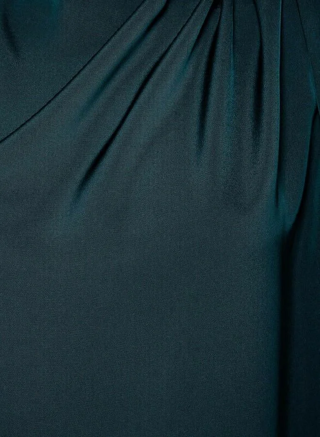 ايكونيك Drape Top with Crew Neck