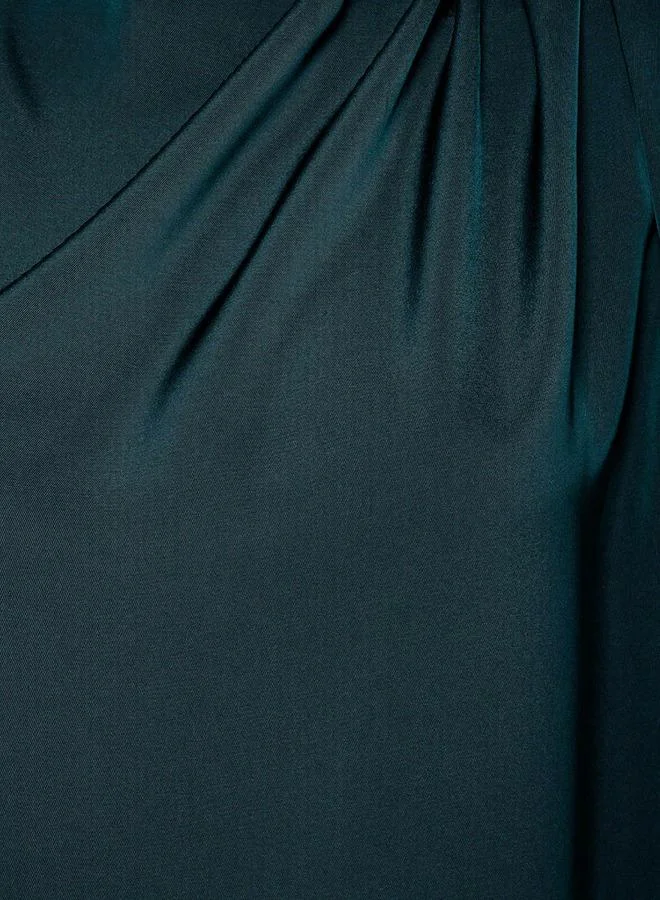 ايكونيك Drape Top with Crew Neck