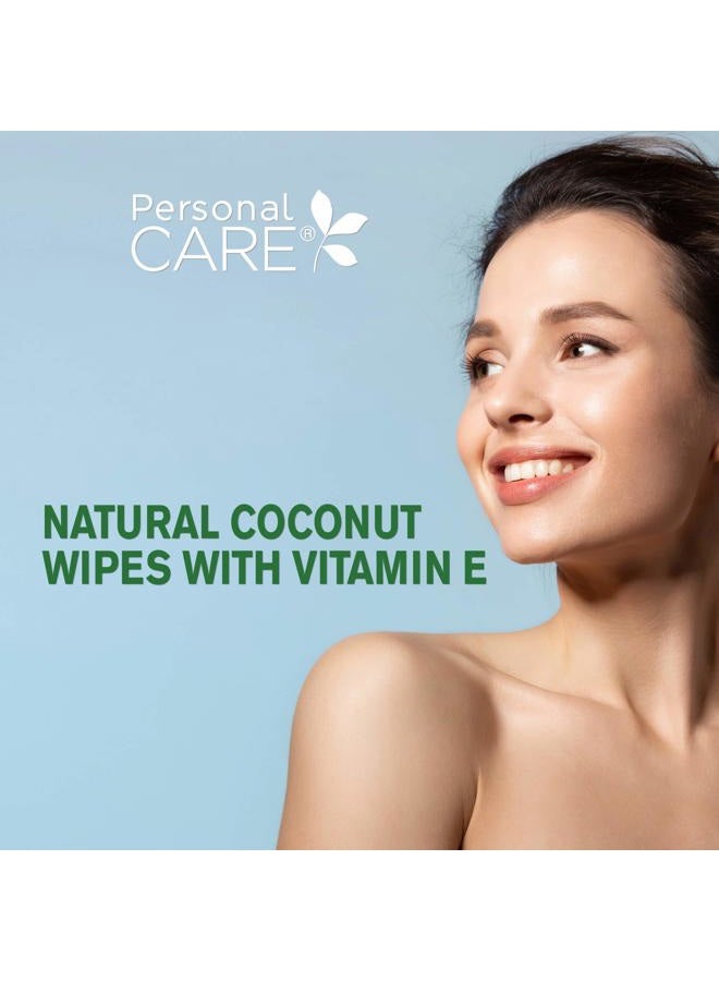 Personal Care Coconut Oil Cleansing Wipes, Makeup Remover and Facial Cleanser for Sensitive Skin, Gentle Exfoliating, Convenient Travel Size, Bulk Value Pack (12 Packs, 40ct 480 Total Wipes) - Image 2
