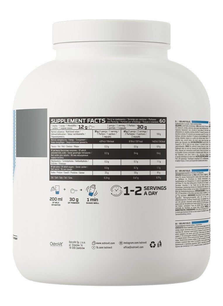 OstroVit - OstroVit 100% Whey Isolate Chocolate Wafers Flavor 1800g - Image 1