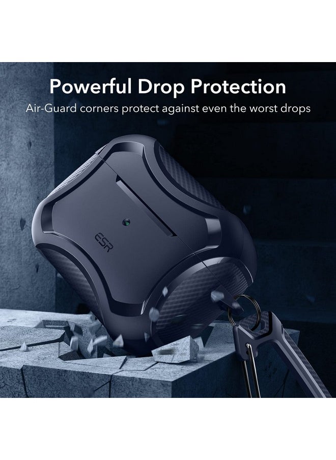اي اس ار حافظة ESR لسماعات AirPods Pro 2، متوافقة مع MagSafe، شحن لاسلكي HaLolock، حماية قوية من السقوط، TPU، غطاء مغناطيسي متين لسماعات AirPods Pro الجيل الأول/الثاني (2023/2022/2019)، أزرق داكن  - Image 4