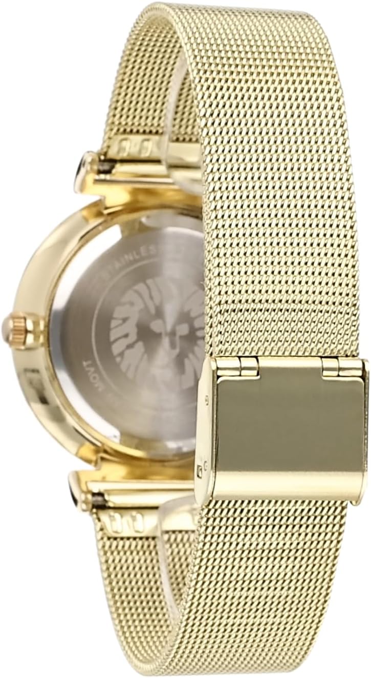 Anne Klein Women's Glitter Accented Mesh Bracelet Watch - Image 2