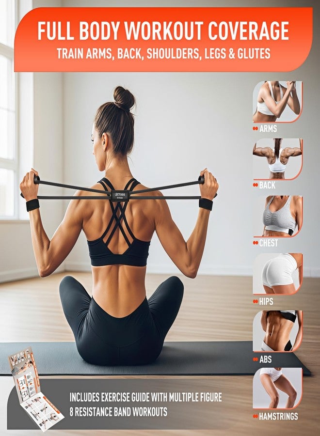 UZTUGG Figure 8 Resistance Bands for Arm, Back – 3-Level Latex Heavy Exercise Bands with Handles for Strength Training, Full Body Workout, Physical Therapy, Pilates, Yoga, Home Gym Equipment for Men & Women - Image 3