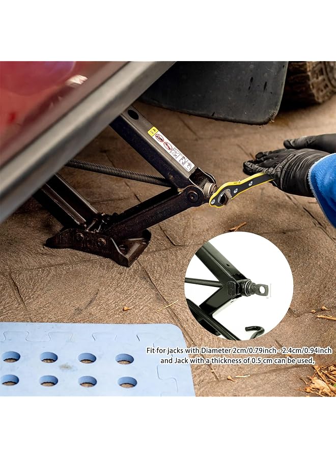 أكس سبرينج مفتاح ربط سقاطة موفر للعمالة من Spring Auto، مفتاح ربط سقاطة سيارة مع محول، مفتاح ربط سقاطة عجلة إطارات عالمي يدور 360 درجة، مفتاح ربط سقاطة سيارة سداسي الشكل للسفر والدراجات النارية والسيارات والسيارات الرياضية متعددة الاستخدامات - Image 3