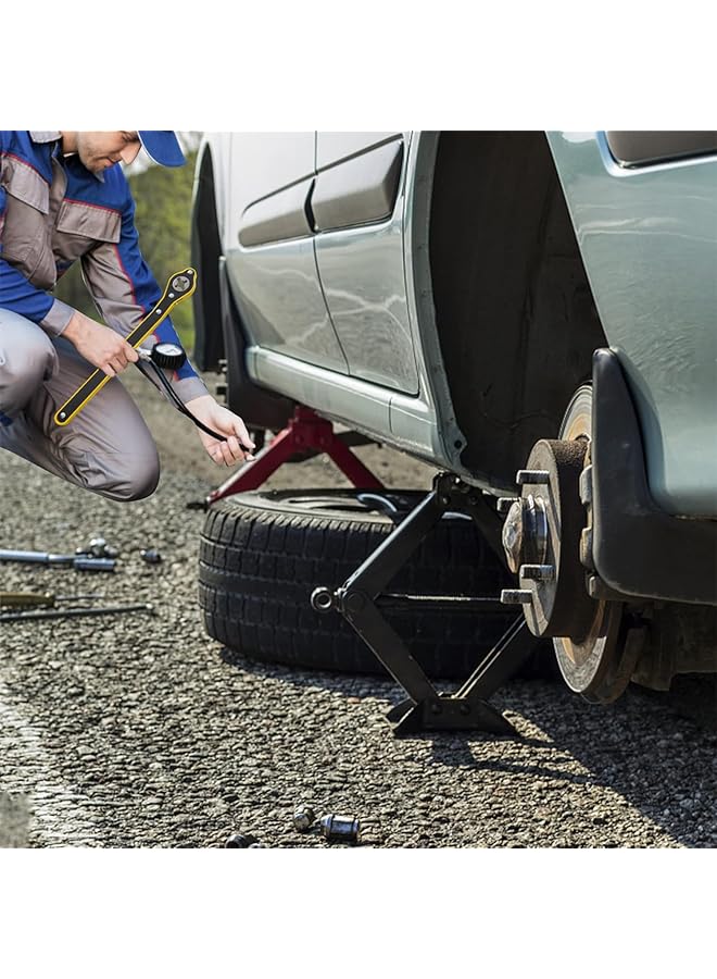 أكس سبرينج مفتاح ربط سقاطة موفر للعمالة من Spring Auto، مفتاح ربط سقاطة سيارة مع محول، مفتاح ربط سقاطة عجلة إطارات عالمي يدور 360 درجة، مفتاح ربط سقاطة سيارة سداسي الشكل للسفر والدراجات النارية والسيارات والسيارات الرياضية متعددة الاستخدامات - Image 4