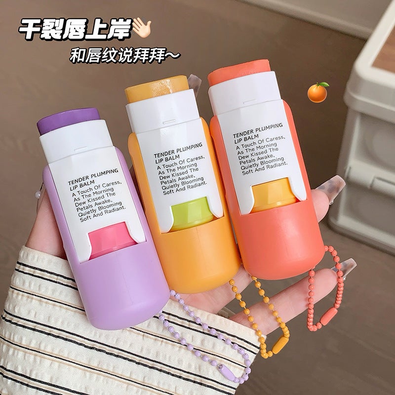 GEGE BEAR Lip Balm Moisturizing and Hydrating, Non-Sticky, Fruity Scented, Cute Pendant Design - Image 2