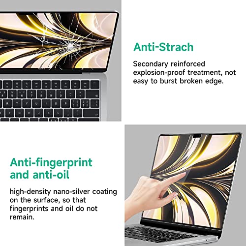 OJOS TPU Screen Guard For MacBook Air 13.6 inch 2025, (Model: A3240 A3113 A2681,M4 M3 M2 Chip) Full Screen Protector, Anti Glare Film Anti Scratch 2022 2023 2024 (Matte) - Image 5