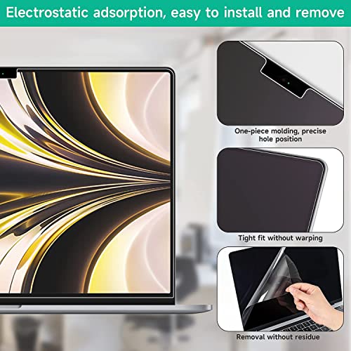 OJOS TPU Screen Guard For MacBook Air 13.6 inch 2025, (Model: A3240 A3113 A2681,M4 M3 M2 Chip) Full Screen Protector, Anti Glare Film Anti Scratch 2022 2023 2024 (Matte) - Image 4