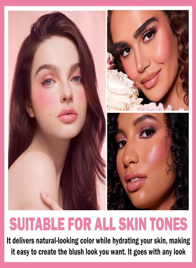 NVLEPTAP Cream Blush Stick for Cheeks Tinted Solid Moisturizer Makeup Blush Stick Natural Nude Makeup On-the-Go Blush stick for All Skin - Image 5