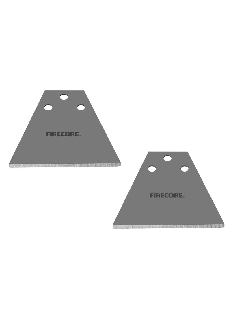 Firecore Firecore 2Pcs SDS Plus Floor Scraper Replacement Blades for Firecore 5" x 11" SDS Plus Floor Scraper FS22510  - Image 1