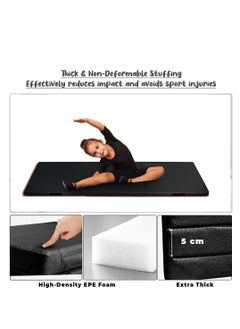 UKR UKR Tri-Fold Fitness Exercise Training Aerobic Fitness Gym & Gymnastics Balance Padded Mat (183x61x5 cm)  - Image 3