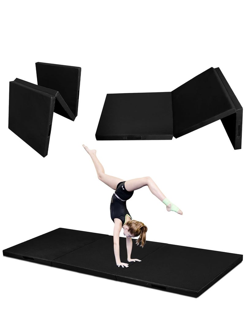 UKR - UKR Tri-Fold Fitness Exercise Training Aerobic Fitness Gym & Gymnastics Balance Padded Mat (183x61x5 cm) - Image 1