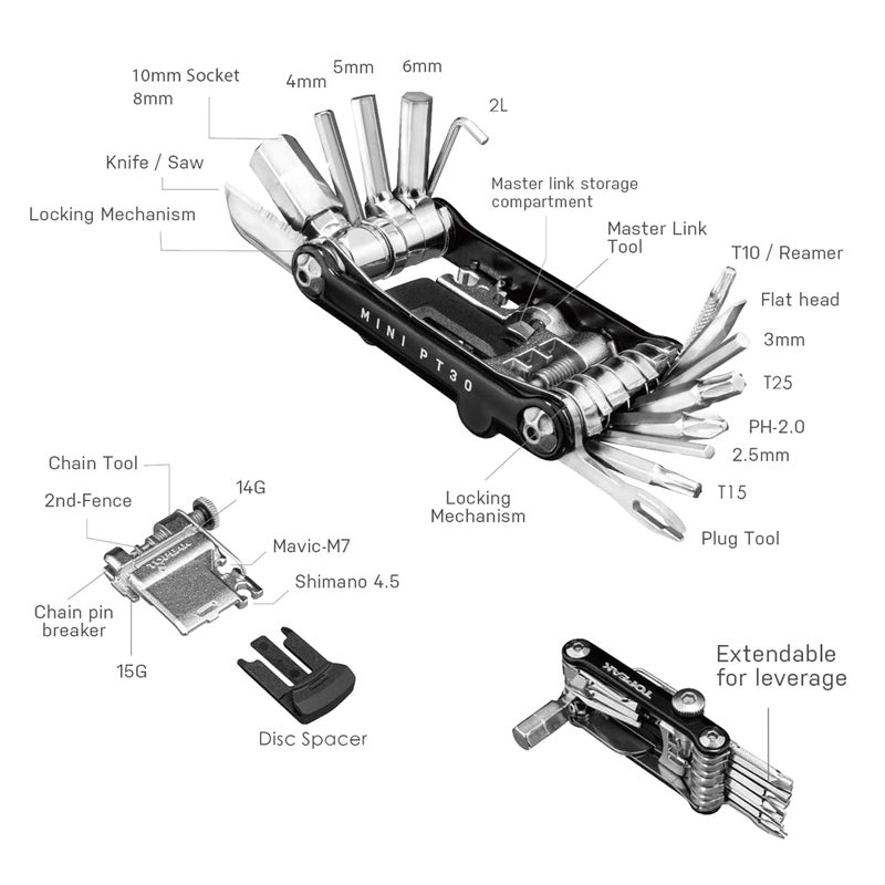 Topeak Mini PT30 Multi-Tool - Image 2