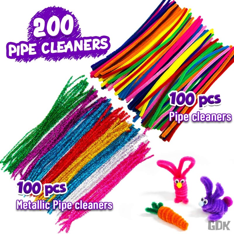 Goody King GoodyKing Arts and Crafts Supplies for Kids - 1170Pcs+ Craft Art Supply Kit for Toddlers Kids Craft Supplies & Materials Age 4 5 6 7 8 9 - Christmas D.I.Y. Crafting School Supplies - Image 2