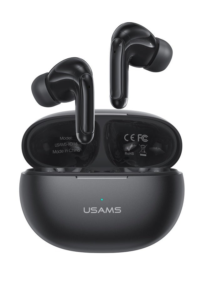 Usams - Wireless Earbuds with Dual Mic, ENC Noise Cancellation, Bluetooth 5.3, 50H Battery Life, 13mm HD Speaker, Deep Bass, Smart Touch Control - Image 1