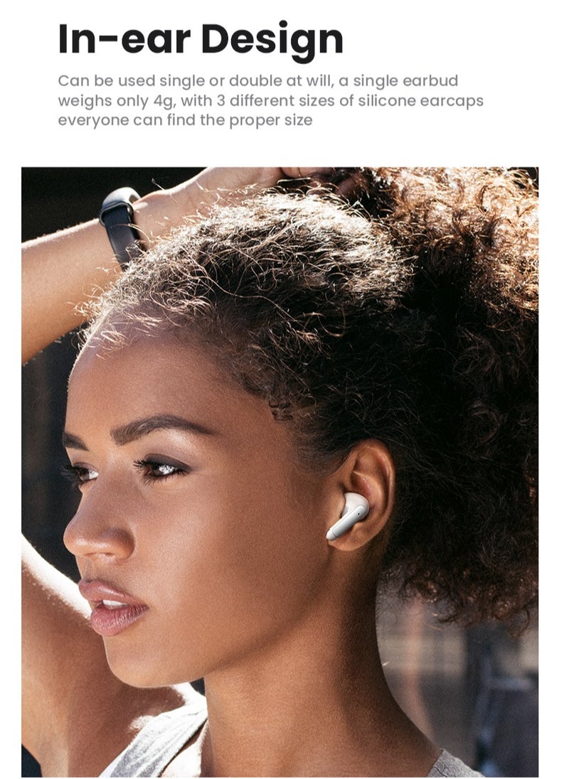 Usams - Wireless Earbuds with Dual Mic, ENC Noise Cancellation, Bluetooth 5.3, 50H Battery Life, 13mm HD Speaker, Deep Bass, Smart Touch Control - Image 1