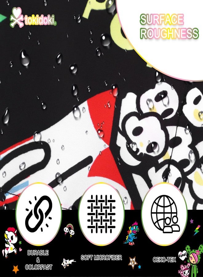 Tokidoki Unicorno Waterproof Shower Curtain Cute Black All Star Bath Curtain with Holder for Bathroom and Bedroom and Party Decoration (Black) - Image 4