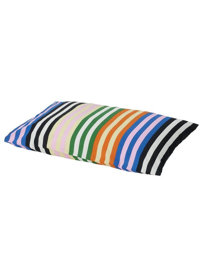 Zaboon Pillowcase, multicolour/striped, 50x80 cm - Image 1