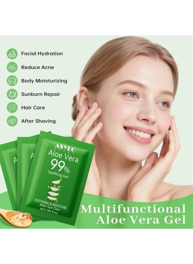 ASYBO 30 Pack Natural Aloe Vera Gel - 99% Pure Moisturising Aloe Vera, Soothing and Moisturising, Sunburn and Scar Repair, Portable Travel Size - Image 5